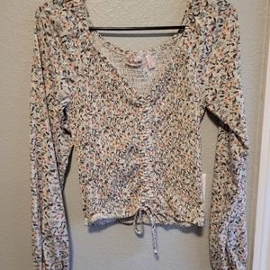 ❄️Cropped long sleeve with cinch